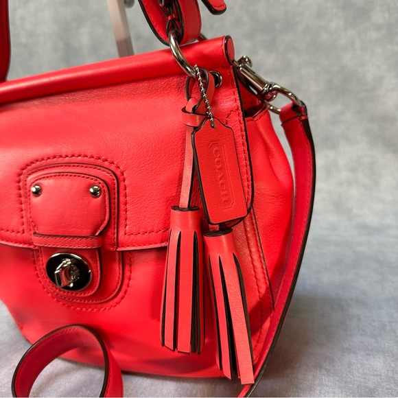 COACH Legacy Willis Re-Issue Coral Leather - Picture 3 of 9